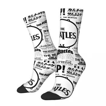 Нови мъжки чорапи Хип-хоп The Beatle Singles World Sock Polyester Sport Дамски чорапи Пролет Лято Есен Зима