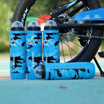 Пешеходно оборудване за колоездене BPA безплатно с капак за прах Пътен велосипед Спортна бутилка Велосипед Бутилка за вода Спортна чаша Кана за колоездене
