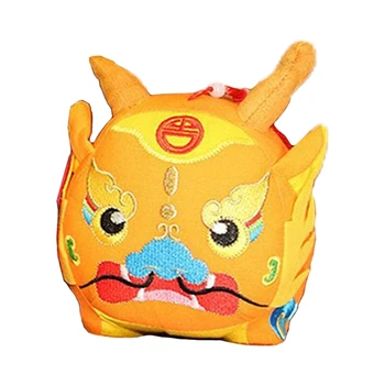 Цветна и издръжлива драконова фигурка за 2024 г. Китайски плат играчка декор