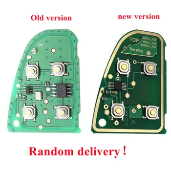 Чисто нов издръжлив платков дистанционен ключ 1бр 4 бутон 433MHz (не ключ случай) електронен компонент Fob зелен